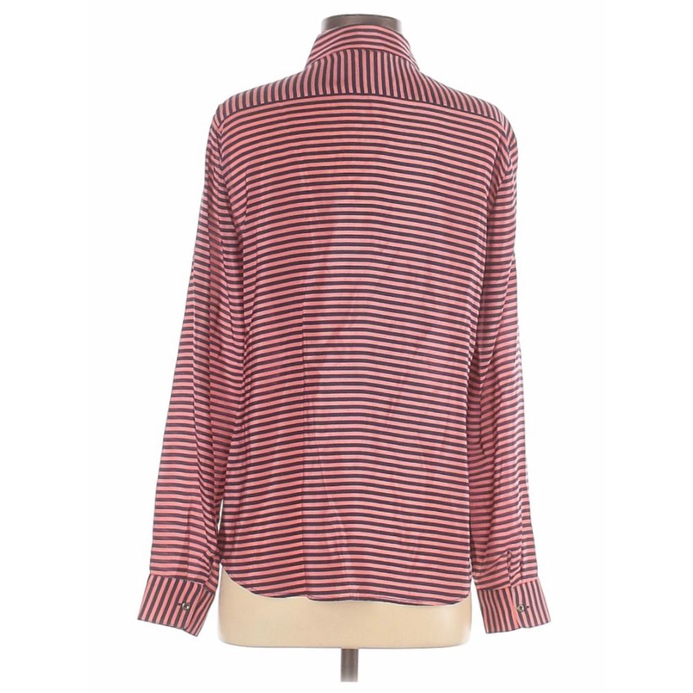 Banana Republic Small Shirt Pink Blue Striped - Picture 2 of 4